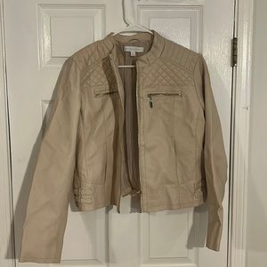 New York and Company leather jacket size L